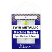 Machine Needle Twin-Metallic Size 80/2. 0mm